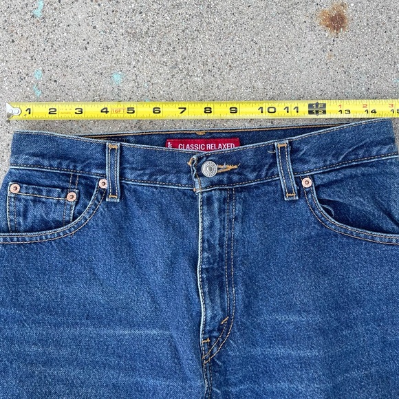 Vtg Levi's 550 Jeans Womens Blue Relaxed Fit Tapered Leg Y2K size 10 preloved - Picture 4 of 5